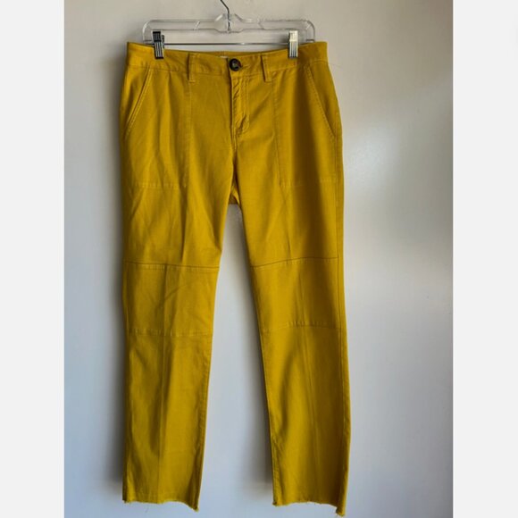 CAbi Utility Trouser Pants Size 6 Mustard Yellow Style #5869 - Picture 1 of 13